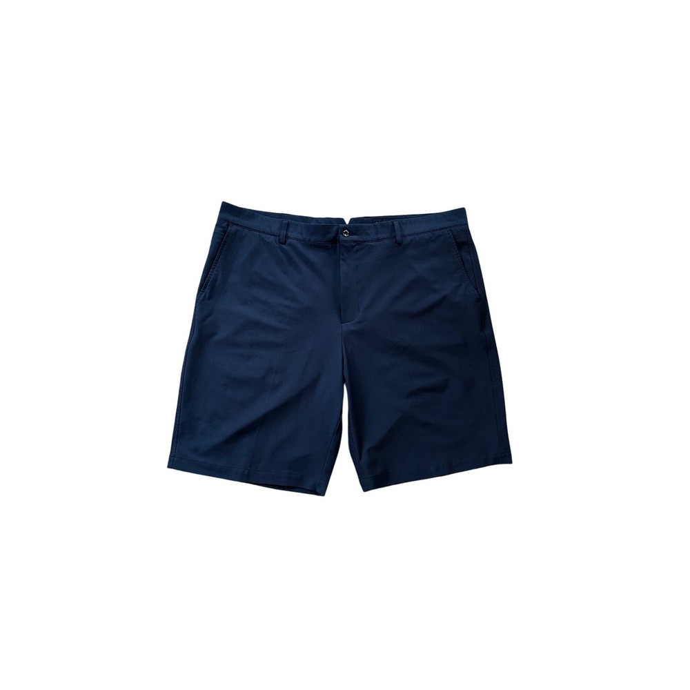 DUNNING Mens Navy Blue Golf Shorts‎ Size 40 Performance Stretch Flat Front